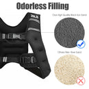 Training Weight Vest Workout Equipment with Adjustable Buckles and Mesh Bag