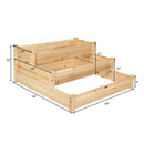 3 Tier Elevated Wooden Vegetable Garden Bed by LJGDeals