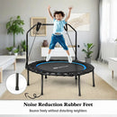 40 Inch Foldable Fitness Rebounder with Resistance Bands Adjustable Home by LJGDeals