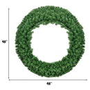 48 Inch Pre-lit Cordless Artificial Christmas Wreath by LJGDeals