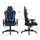 Massage Gaming Chair with Lumbar Support and Headrest by LJGDeals