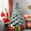 7.5 Feet Snow Flocked Artificial Christmas Tree by LJGDeals