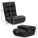 4-Position Adjustable Floor Chair Folding Lazy Sofa by LJGDeals