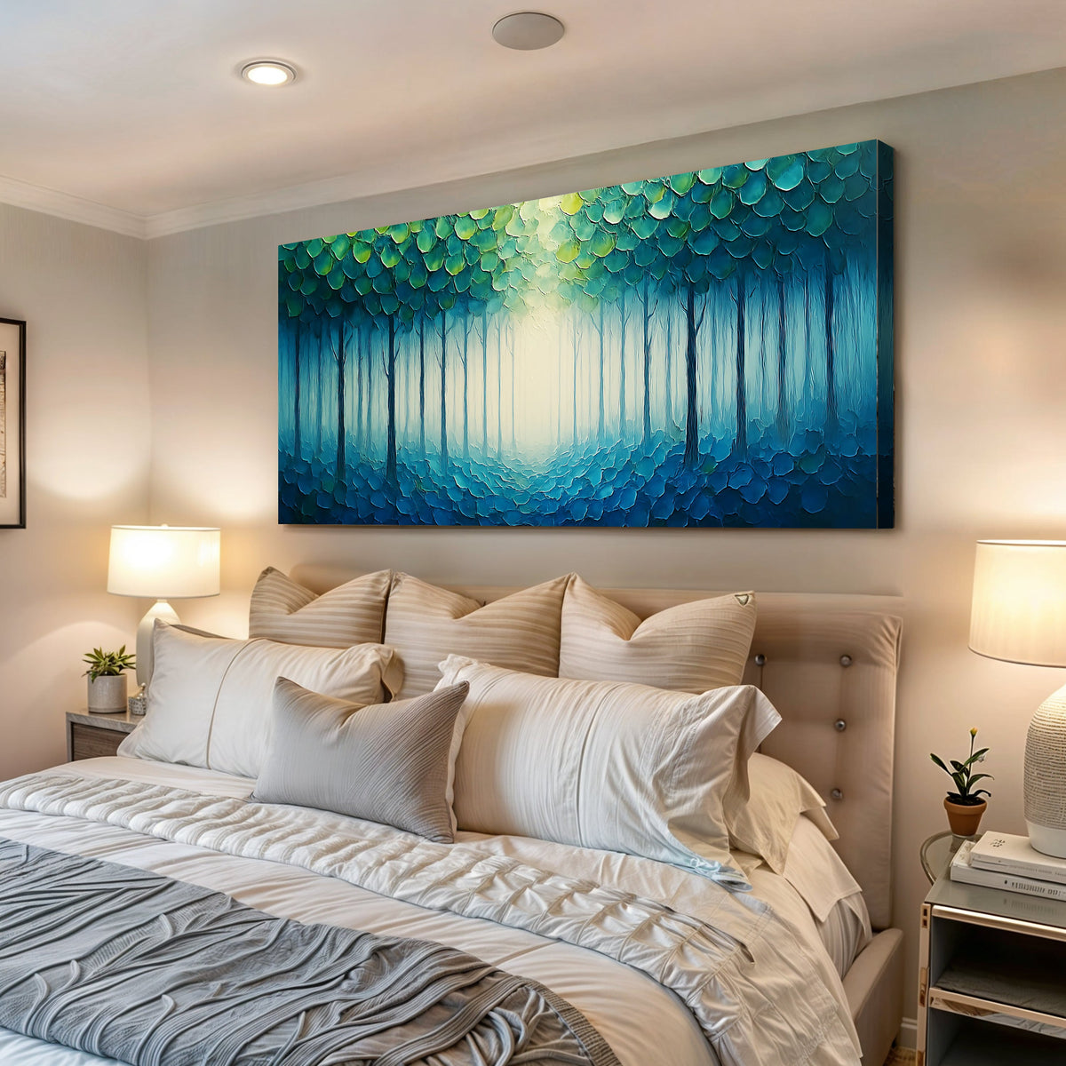 Forest Whispers Impasto Wall Art, photo 3 of 10