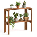 3-Tier Folding Wooden Storage Shelf for Entryway & Garden by LJGDeals