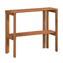 3-Tier Folding Wooden Storage Shelf for Entryway & Garden by LJGDeals