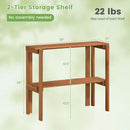 3-Tier Folding Wooden Storage Shelf for Entryway & Garden by DirectDeals