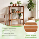 3-Tier Folding Wooden Storage Shelf for Entryway & Garden by LJGDeals