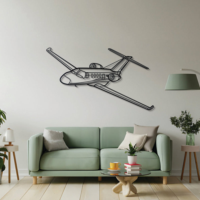 Citation M2 Angle Metal Aircraft Wall Art - NCP0049