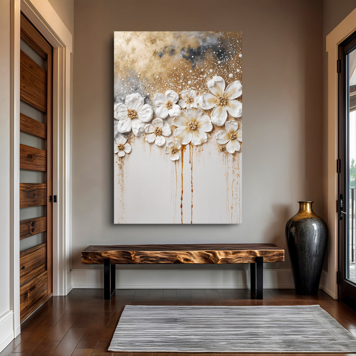 Gold Floral Wall Art, photo 3 of 10