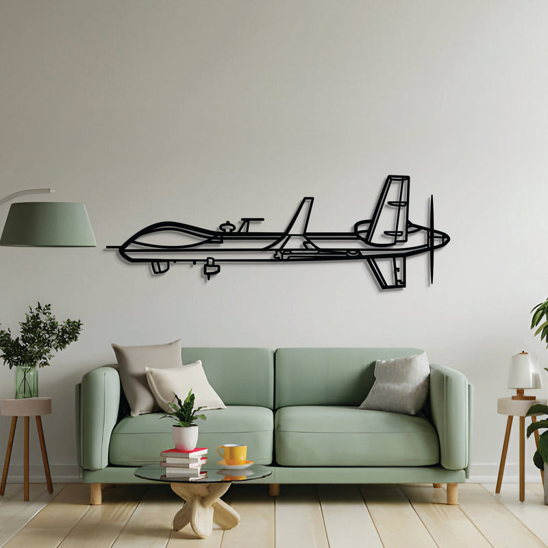 MQ-9B Reaper Metal Aircraft Wall Art - NCP0588