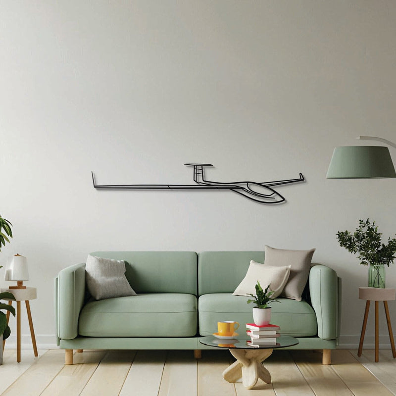 ASW 27 Angle Metal Aircraft Wall Art - NCP0461