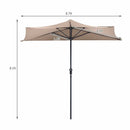 9Ft Patio Bistro Half Round Umbrella by LJGDeals