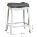 Set of 2 24-Inch Height Backless Counter Stool with Footrest by LJGDeals