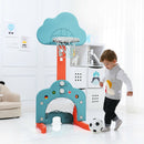 3-in-1 Kids Basketball Hoop Set with Balls