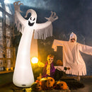 12 Feet Halloween Inflatable Spooky Ghost with Blower and LED Lights by LJGDeals