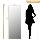 59 Inch Full Length Mirror Large Rectangle Bedroom Mirror by LJGDeals