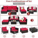5 Pieces Patio Rattan by LJGDeals