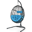 Hanging Cushioned Hammock Chair with Stand by LJGDeals