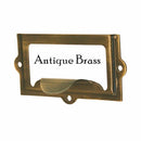 2" File Cabinet Card Holder w/Pull