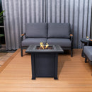 Outdoor Metal Fire Pit Table 50,000 BTUs - Propane Fuel Type