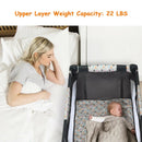 Portable Baby Playpen with Mattress Foldable Design by LJGDeals