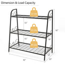 3-Tier Metal Plant Stand Shelf Display Rack for Plants Shoes Flower Pot by DirectDeals