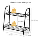 2-tier Patio Metal Plant Stand by LJGDeals