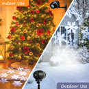 Outdoor Waterproof Christmas Snowflake LED Projector Lights with Remote Control by DirectDeals