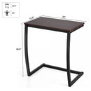 Steel Frame C-shaped Sofa Side End Table-Coffee by LJGDeals