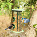 3-in-1 Metal Hanging Wild Bird Feeder with 4 Feeding Ports and Perches by LJGDeals
