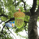 Metal Acorn Wild Bird Feeder Outdoor Hanging Food Dispenser for Garden Yard-Brown by LJGDeals