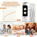 1500W Oil Filled Portable Radiator Space Heater with Adjustable Thermostat by LJGDeals