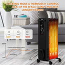 1500 W Oil-Filled Heater Portable Radiator Space Heater with Adjustable Thermostat by LJGDeals