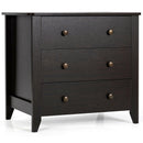 3 Drawer Dresser Chest of Drawers Bedside Table-White by DirectDeals