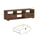 TV Stand Entertainment Media Center Console for TV's up to 60 Inch with Drawers Walnut by LJGDeals