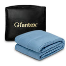 48 x 72 Inch Heavy Weighted 20lb Natural Bamboo Fabric Blanket-Blue by LJGDeals