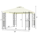 2 Tiers 10 x 10 Feet Patio Gazebo Canopy Tent by LJGDeals