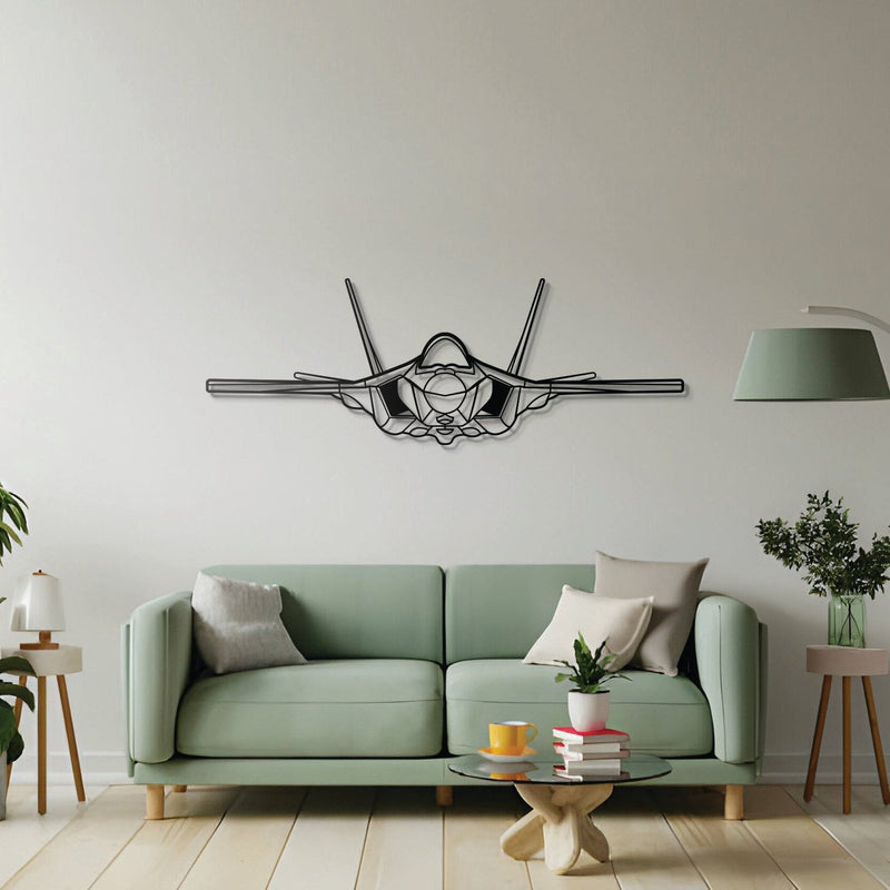 F-35A Lightning II Front Metal Aircraft Wall Art - NCP0223