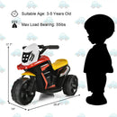 6V 3-Wheel Electric Ride-On Toy Motorcycle Trike with Music and Horn by LJGDeals