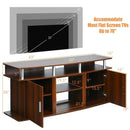63 Inch TV Entertainment Console Center with 2 Cabinets by LJGDeals