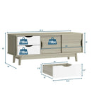TV Stand for TV up to 60 Inch Media Console Table Storage with Doors by DirectDeals