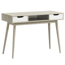 Stylish Computer Desk Workstation with 2 Drawers and Solid Wood Legs by LJGDeals