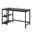 47 Inch Computer Desk Office Study Table Workstation Home with Adjustable Shelf Black by LJGDeals