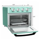19 Qt Dehydrate Convection Air Fryer Toaster Oven with 5 Accessories-Green by DirectDeals