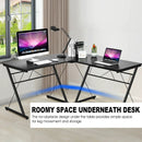 59 Inches L-Shaped Corner Desk Computer Table for Home Office Study Workstation by LJGDeals