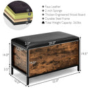 Entryway Flip Top Ottoman Stool with Padded Seat by LJGDeals