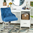 Tufted Upholstered Swivel Computer Desk Chair with Nailed Tri by LJGDeals