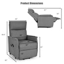 Power Lift Massage Recliner Chair for Elderly with Heavy Padded Cushion by LJGDeals