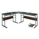 L-Shaped Computer Desk with Tiltable Tabletop by LJGDeals